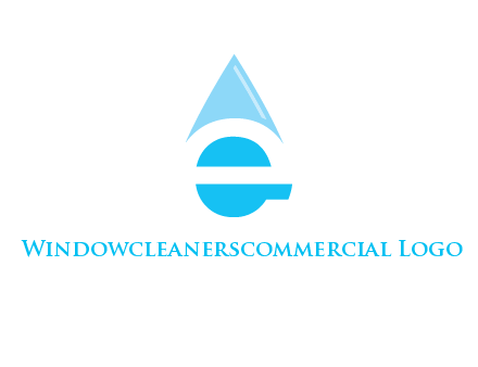 letter e incorporated with water drop logo