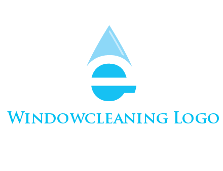 letter e incorporated with water drop logo