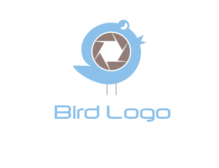shutter in twitter bird photography logo
