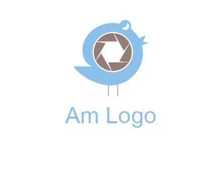 shutter in twitter bird photography logo