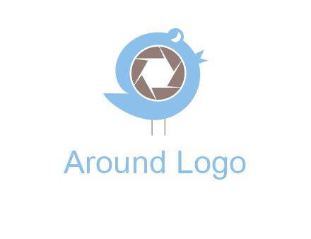 shutter in twitter bird photography logo