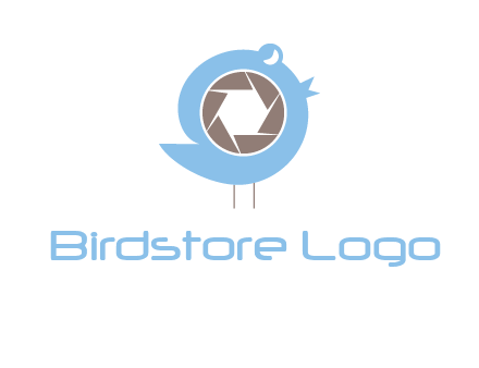 shutter in twitter bird photography logo