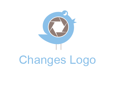 shutter in twitter bird photography logo