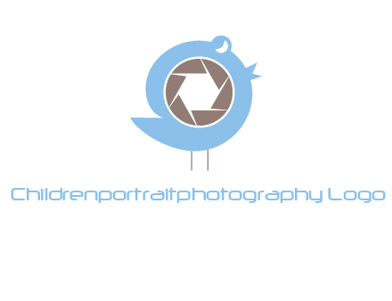 shutter in twitter bird photography logo