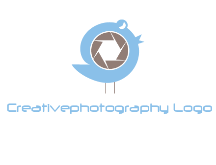 shutter in twitter bird photography logo