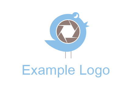 shutter in twitter bird photography logo
