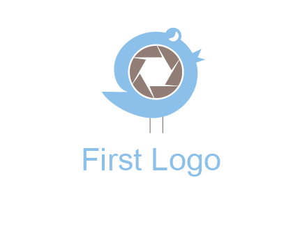 shutter in twitter bird photography logo