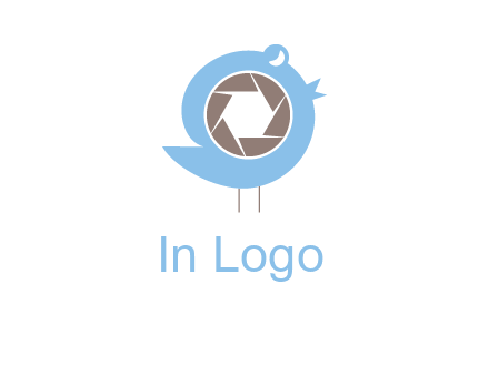 shutter in twitter bird photography logo