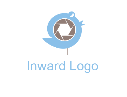shutter in twitter bird photography logo
