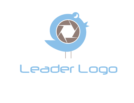 shutter in twitter bird photography logo