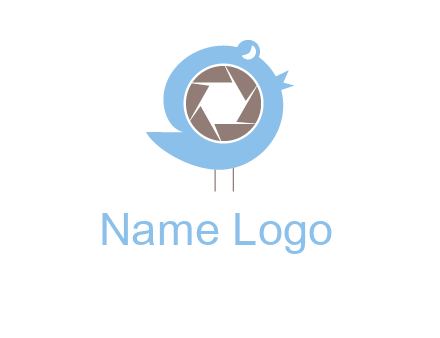 shutter in twitter bird photography logo