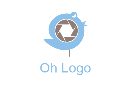 shutter in twitter bird photography logo