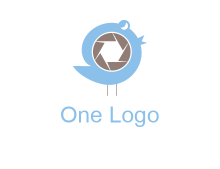 shutter in twitter bird photography logo