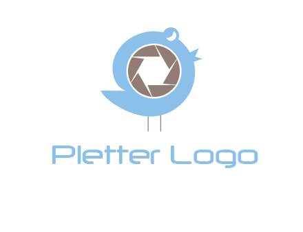 shutter in twitter bird photography logo