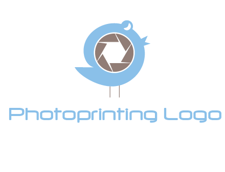 shutter in twitter bird photography logo