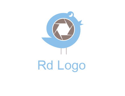 shutter in twitter bird photography logo