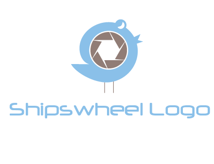 shutter in twitter bird photography logo