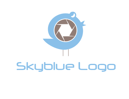 shutter in twitter bird photography logo