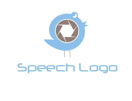 shutter in twitter bird photography logo