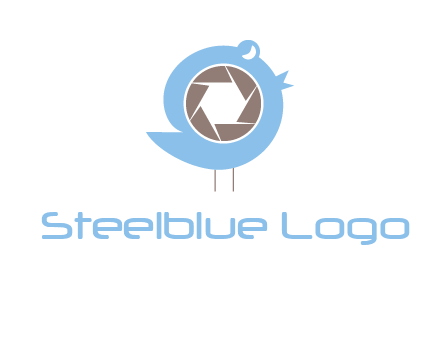 shutter in twitter bird photography logo
