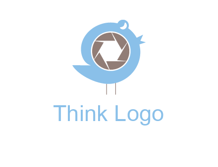 shutter in twitter bird photography logo
