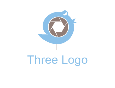 shutter in twitter bird photography logo