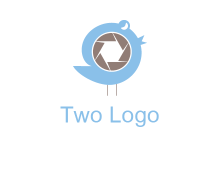 shutter in twitter bird photography logo