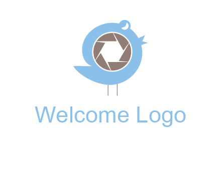 shutter in twitter bird photography logo