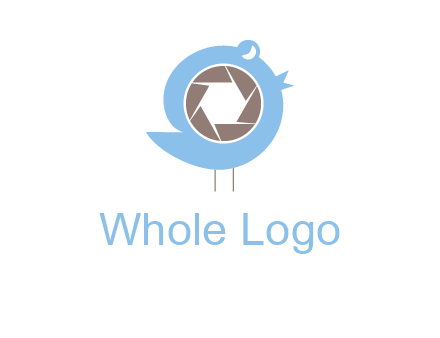 shutter in twitter bird photography logo