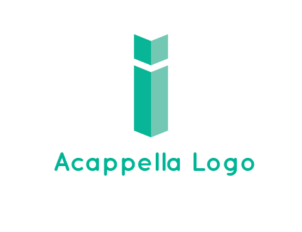 letter i with book logo