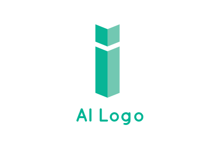 letter i with book logo