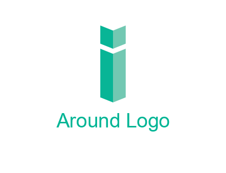 letter i with book logo