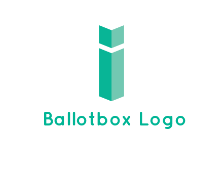 letter i with book logo