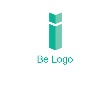 letter i with book logo