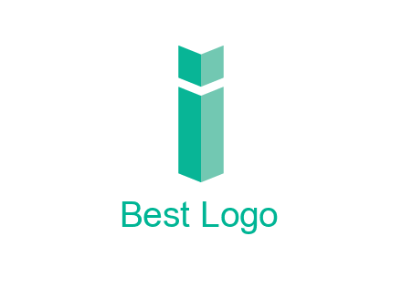 letter i with book logo