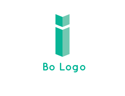 letter i with book logo