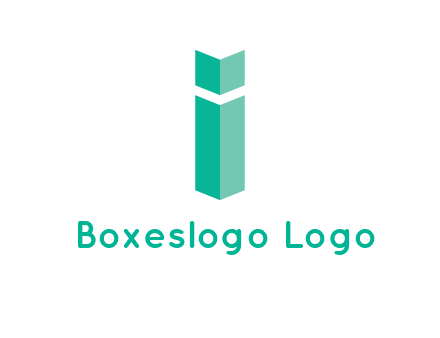 letter i with book logo