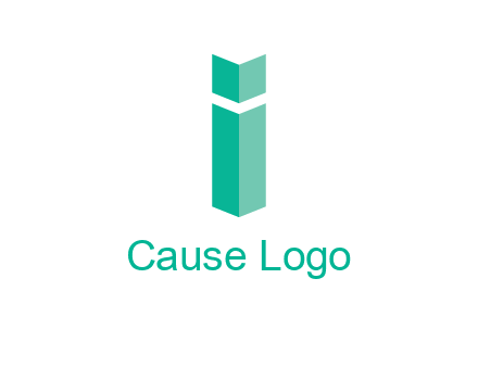 letter i with book logo