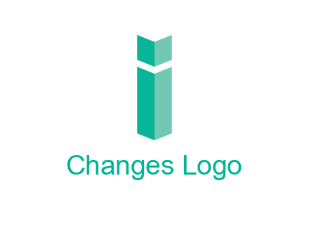 letter i with book logo