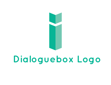 letter i with book logo