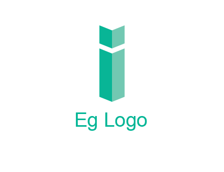 letter i with book logo
