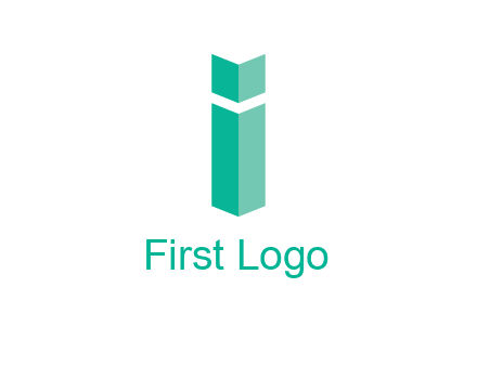 letter i with book logo
