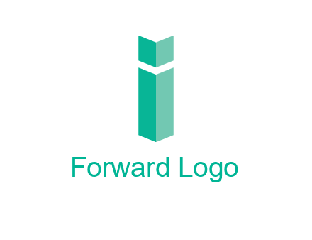letter i with book logo