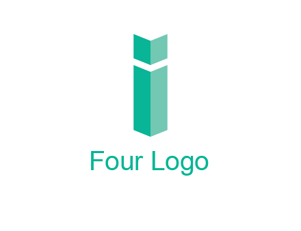 letter i with book logo