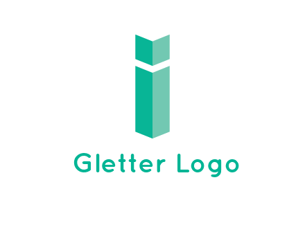 letter i with book logo