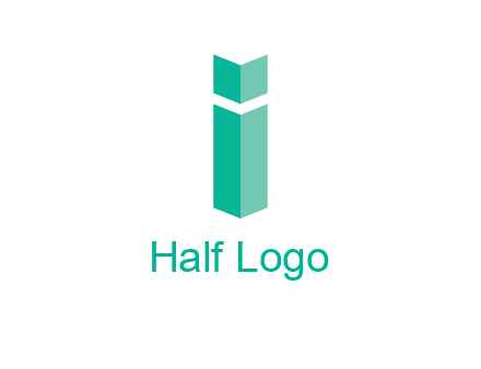 letter i with book logo