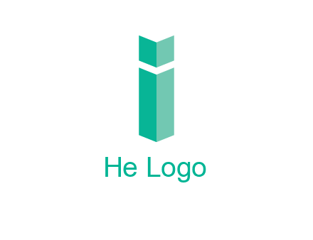 letter i with book logo