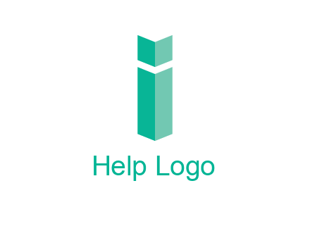 letter i with book logo