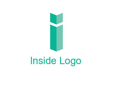 letter i with book logo