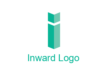 letter i with book logo